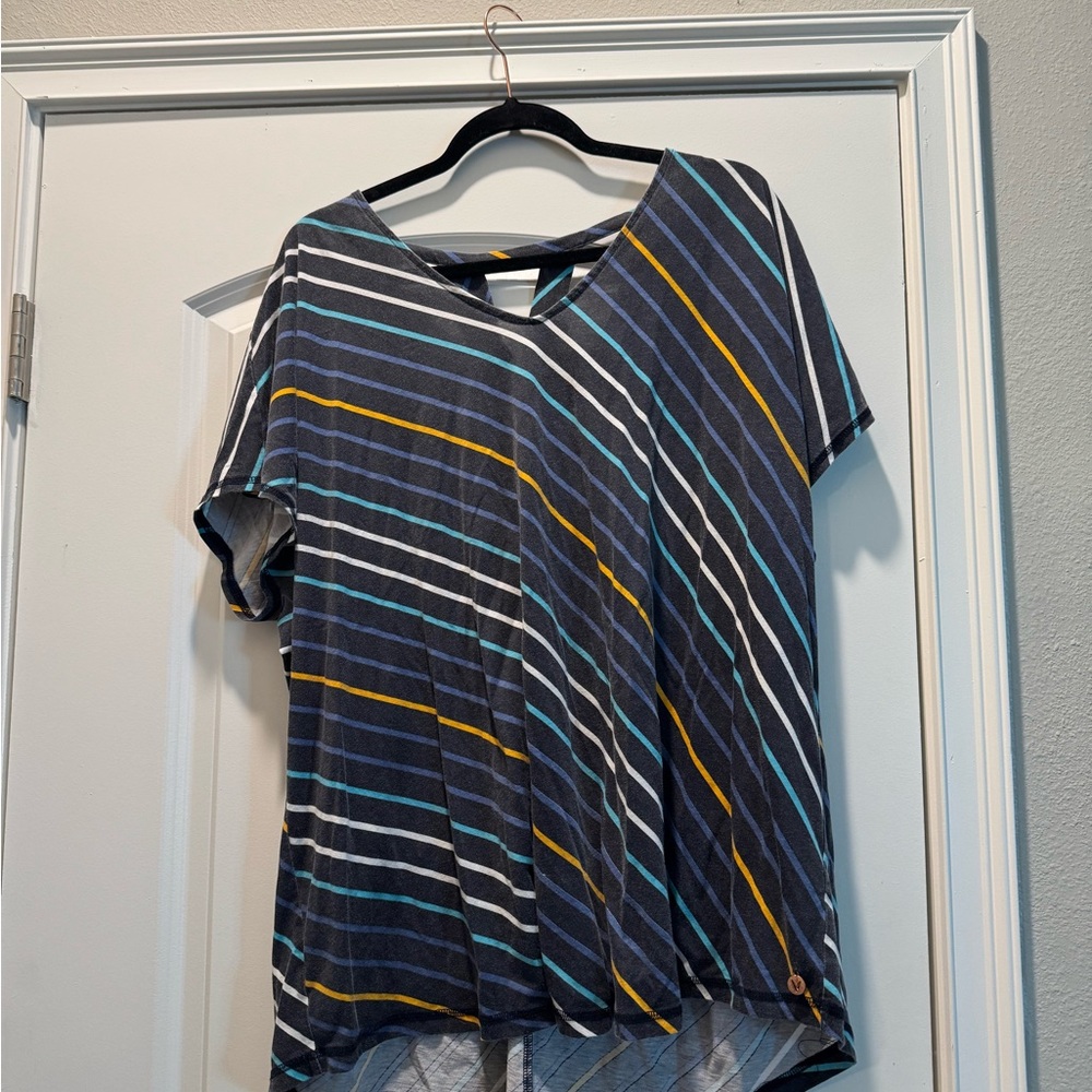Striped Women's exercise top